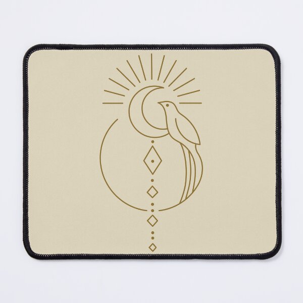 Item preview, Bird Guide Through Spiritual Realms - Beautiful Mystical Line Art designed and sold by Bojana Studio.