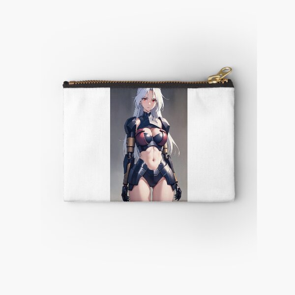 Item preview, Fierce Anime Demon Queen in Futuristic Armor | Sci-Fi Mecha Waifu designed and sold by iloveanimechibi.