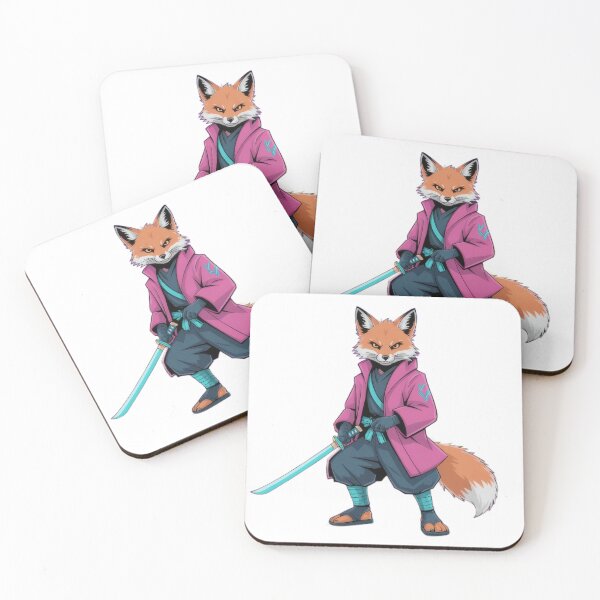 Item preview, Samurai Fox Warrior – Futuristic Ronin Fox Character Art designed and sold by Visualynx.