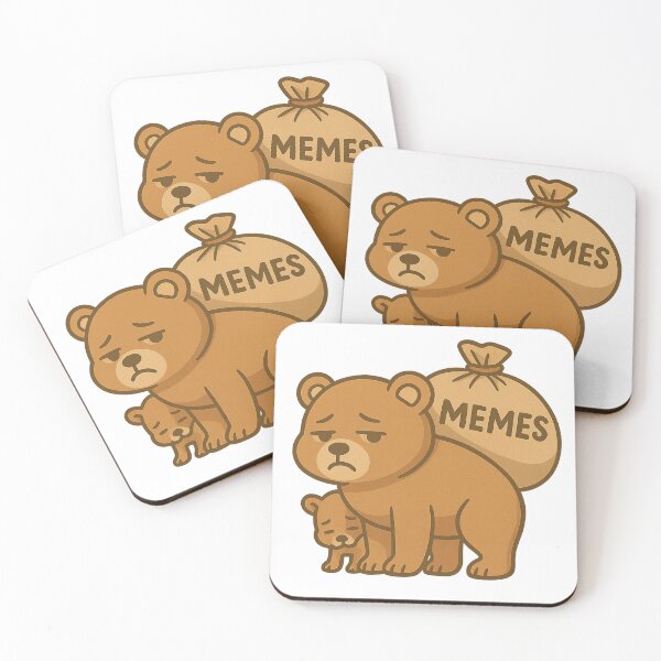 Item preview, Kawaii Overloaded Bear – Meme Life Mood designed and sold by kimkosovo.