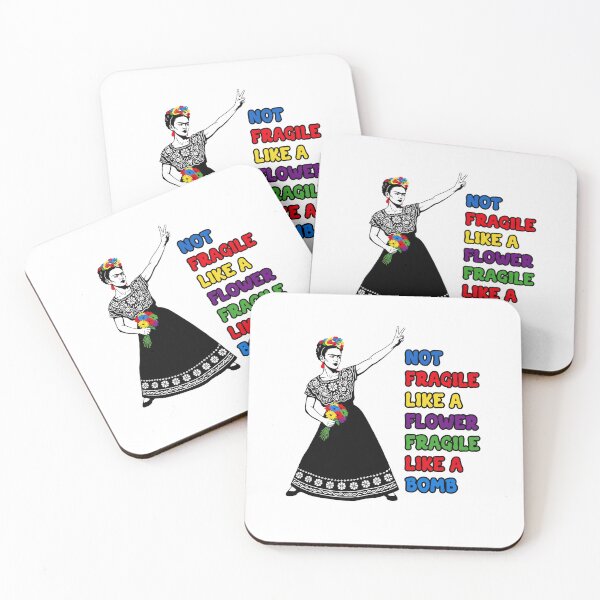 Item preview, Frida Kahlo Fragile Like A Bomb Feminism designed and sold by TeeARTHY.