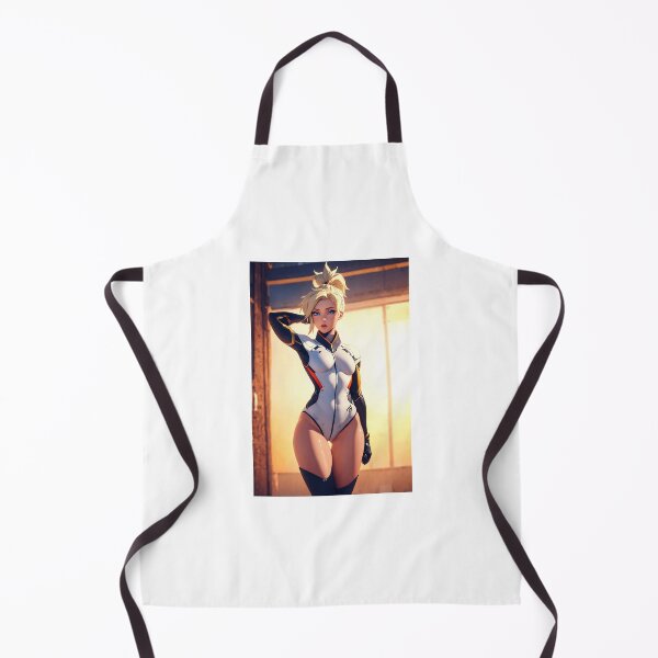 Item preview, Athletic Blonde Girl in White Sci-Fi Leotard | Futuristic Waifu Design designed and sold by iloveanimechibi.