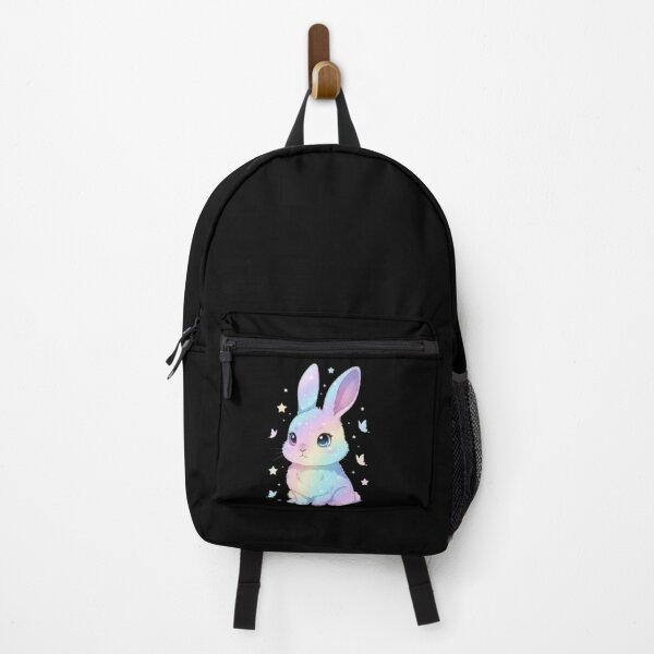 Item preview, Rainbow Galaxy Anime Bunny | Colorful Cosmic Rabbit | Cute Kawaii Sticker designed and sold by CutePearlStudio.