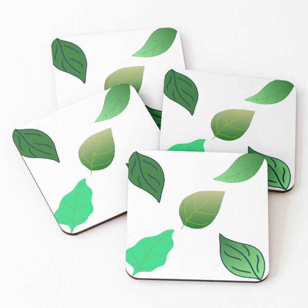 Item preview, Multiple handdrwan green Leaves altogether graphic art designed and sold by MagicMaker1984.