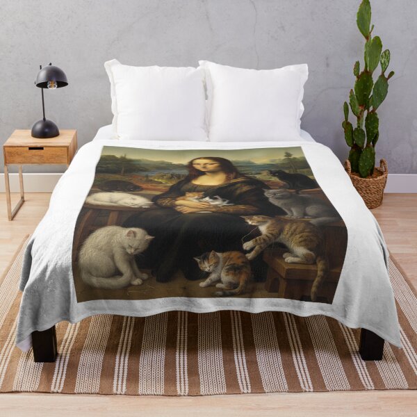 Item preview, Mona Lisa Holding Kittens Classic Art Parody designed and sold by TeeARTHY.