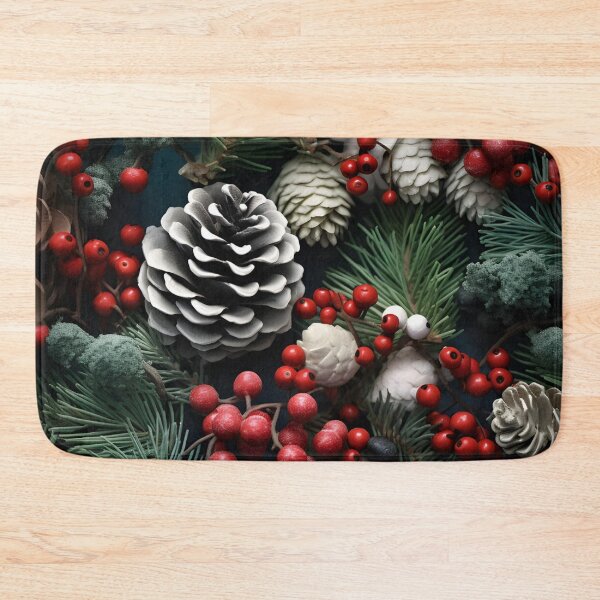Item preview, Frosted Winter Berry and Pinecone Arrangement 04 designed and sold by CharlieDesings.
