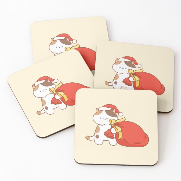 Item preview, Cat with Christmas Gift bag designed and sold by salposi.