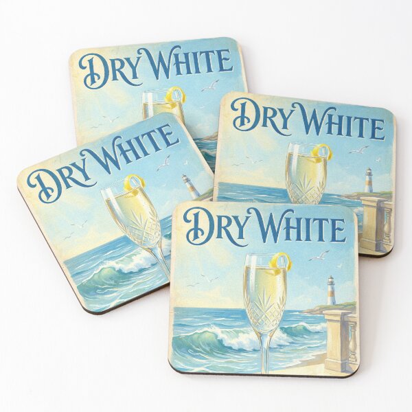 Item preview, DRY WHITE PURE AND REFRESHING Vintage 1950s Coastal Breeze Poster designed and sold by Cozy-Old-Pub.
