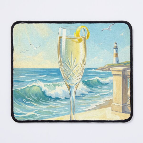 Item preview, DRY WHITE PURE AND REFRESHING Vintage 1950s Coastal Breeze Poster designed and sold by Cozy-Old-Pub.
