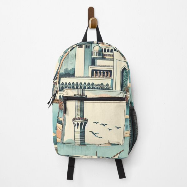 Item preview, Abu Dhabi Ukiyo-e Landscape – Sheikh Zayed Grand Mosque & Desert Skyline designed and sold by Vandy Fullam.
