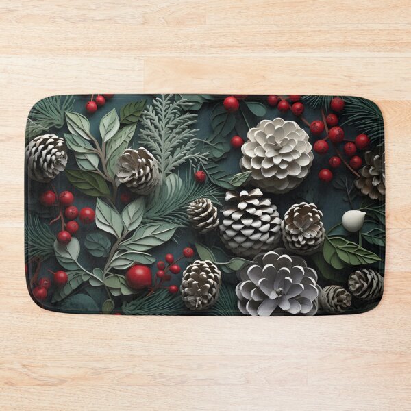 Item preview, Frosted Winter Berry and Pinecone Arrangement 06 designed and sold by CharlieDesings.