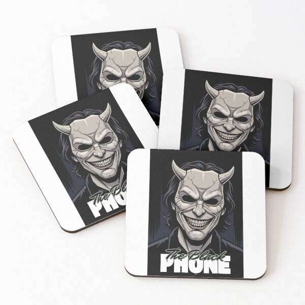 Item preview, Retro 70s Horror Vibes: Spooky Mask & Ghostly Phone Art designed and sold by LunaLoop.