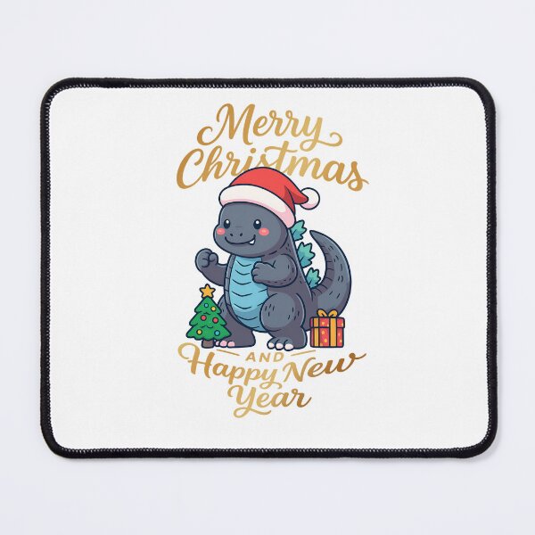 Item preview, godzilla cute monster merry christmas illustration designed and sold by sabartgunpla.