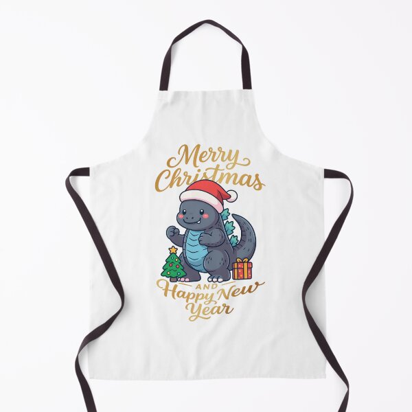 Item preview, godzilla cute monster merry christmas illustration designed and sold by sabartgunpla.
