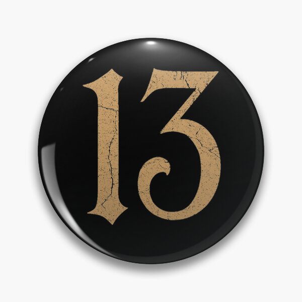Item preview, 13 Distressed Vintage Number – Lucky 13 Tattoo Style designed and sold by PunchDrop.