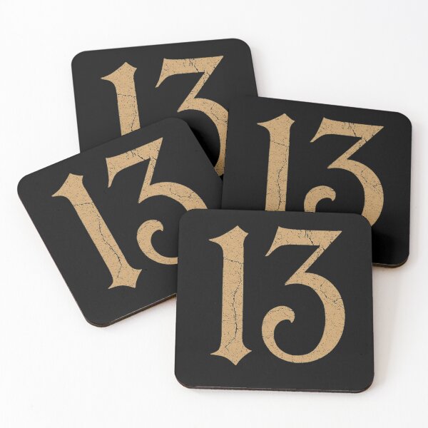 Item preview, 13 Distressed Vintage Number – Lucky 13 Tattoo Style designed and sold by PunchDrop.