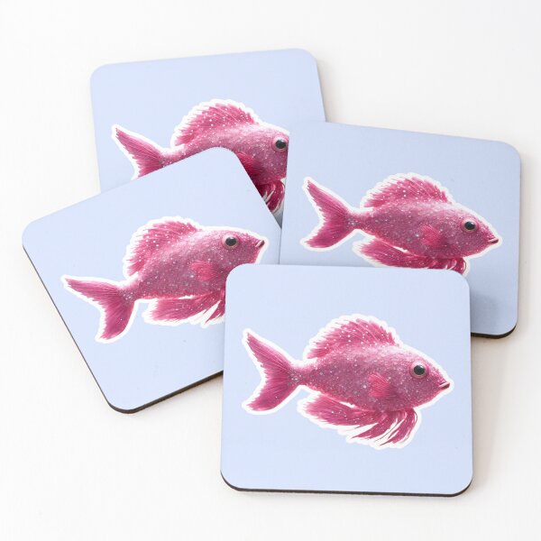 Item preview, Beautiful Pink Fish, Zodiac Water Sign Pisces designed and sold by Sugar Wisdom .