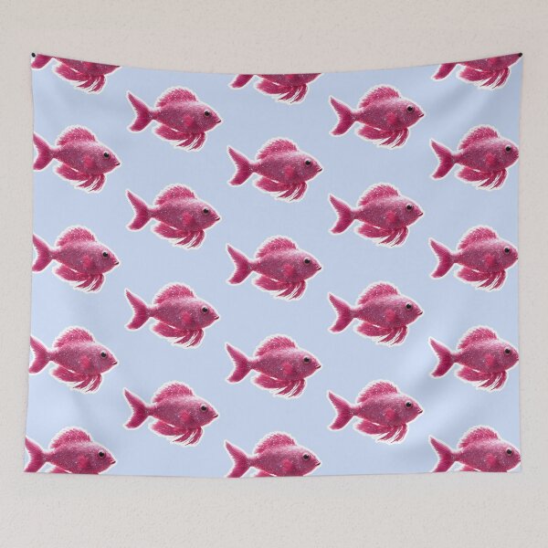 Item preview, Beautiful Pink Fish, Zodiac Water Sign Pisces designed and sold by Sugar Wisdom .