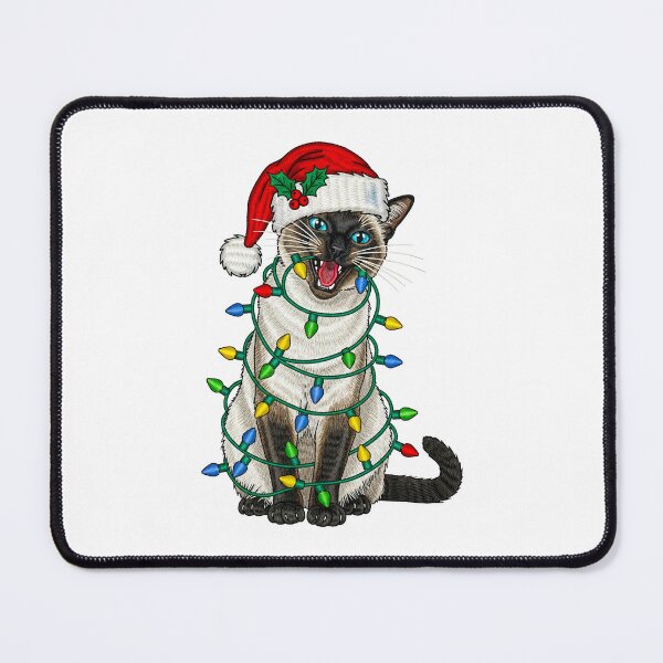 Item preview, Siamese Cat Christmas Lights Holiday Humor designed and sold by TeeARTHY.