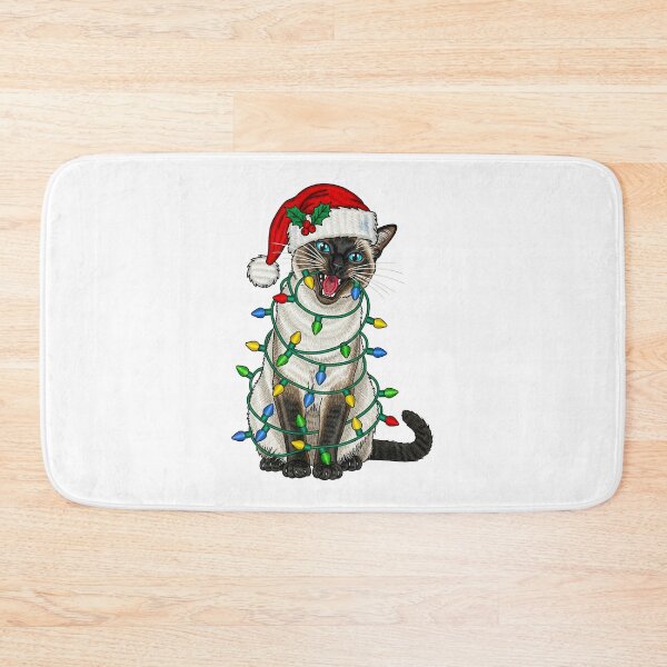Item preview, Siamese Cat Christmas Lights Holiday Humor designed and sold by TeeARTHY.