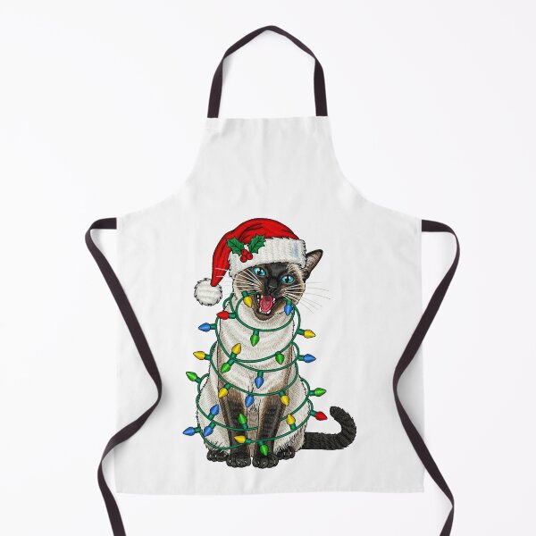 Item preview, Siamese Cat Christmas Lights Holiday Humor designed and sold by TeeARTHY.