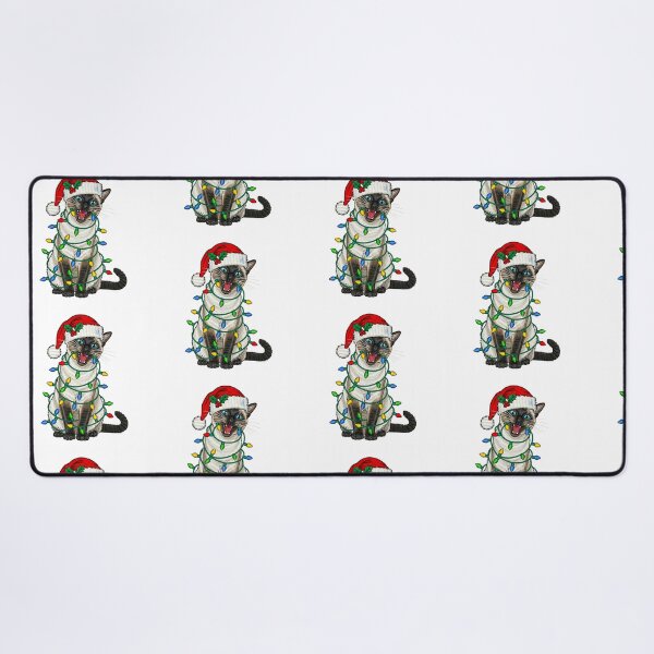 Item preview, Siamese Cat Christmas Lights Holiday Humor designed and sold by TeeARTHY.