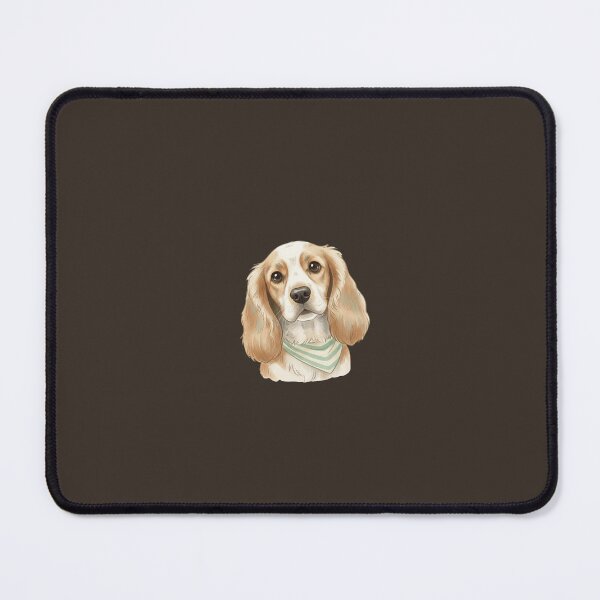 Item preview, Spaniel With Bandana – Sweet & Elegant Dog Illustration designed and sold by kimbo1106.