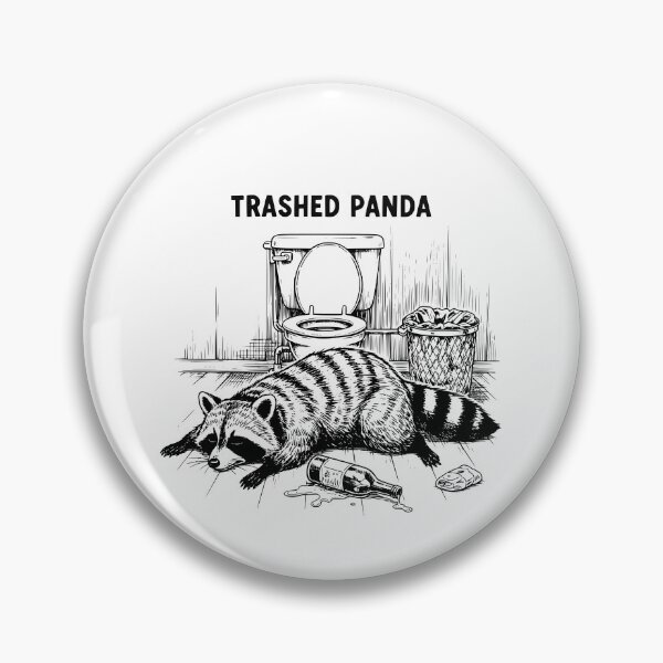 Item preview, Trashed Panda Funny Drunk Racoon designed and sold by BornBorn.