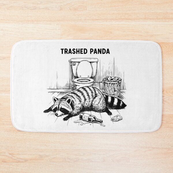 Item preview, Trashed Panda Funny Drunk Racoon designed and sold by BornBorn.
