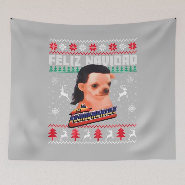 Item preview, Los Temerarios Dog Feliz Navidad Ugly Sweaters Christmas designed and sold by mjohnson9.