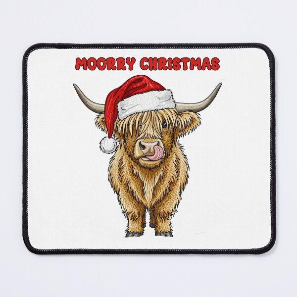 Item preview, Moorry Christmas Highland Cow Santa Hat designed and sold by TeeARTHY.