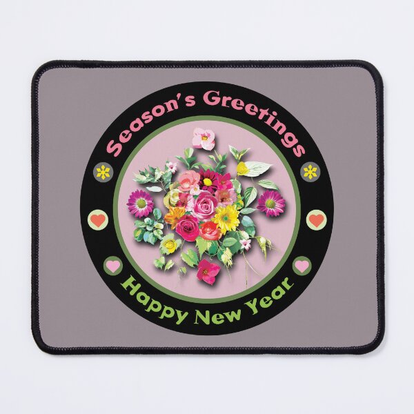 Item preview, Celebration of Season's Greetings with Vibrant Flowers designed and sold by cremedecolor.