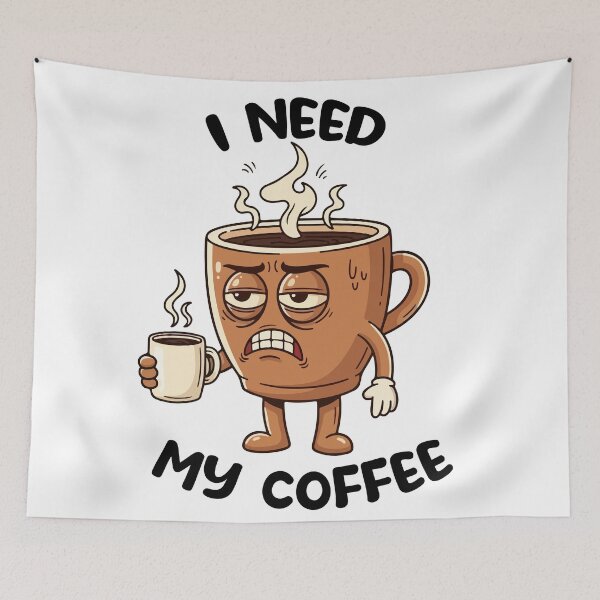 Item preview, Coffee Lover Design - I NEED MY COFFEE  designed and sold by zazodesign.