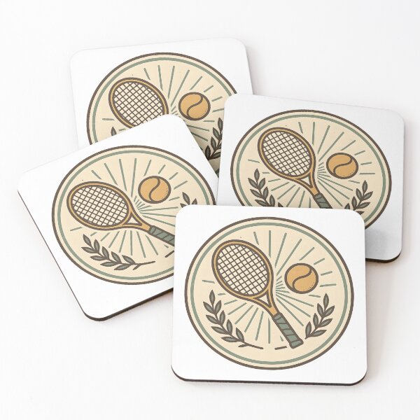 Item preview, Vintage Tennis – Retro Racquet & Ball Logo designed and sold by Dax Studio.