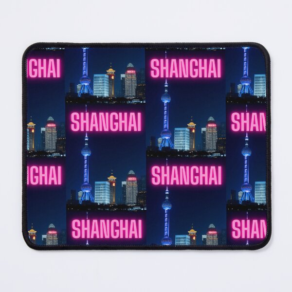 Artikelvorschau, Shanghai – China. Shanghai Tower. Nachtskulisse von Shanghai – Buntes Hochformat-Poster entworfen und verkauft von TheNatureTalent.