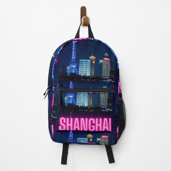 Artikelvorschau, Shanghai – China. Shanghai Tower. Nachtskulisse von Shanghai – Buntes Hochformat-Poster entworfen und verkauft von TheNatureTalent.