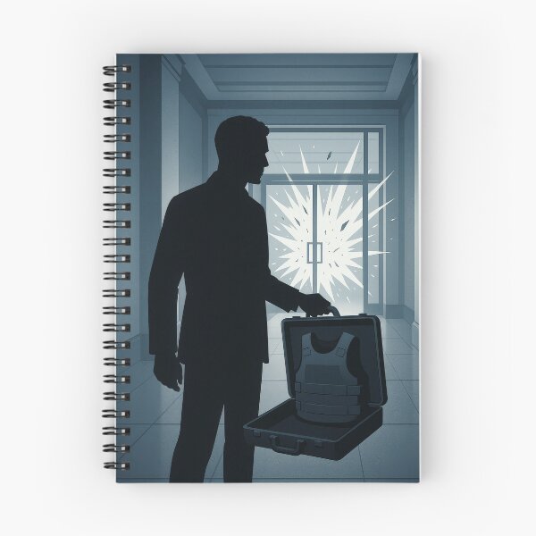 Item preview, Briefcase Explosion Action Thriller Art designed and sold by Cine8.