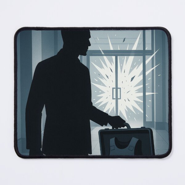 Item preview, Briefcase Explosion Action Thriller Art designed and sold by Cine8.