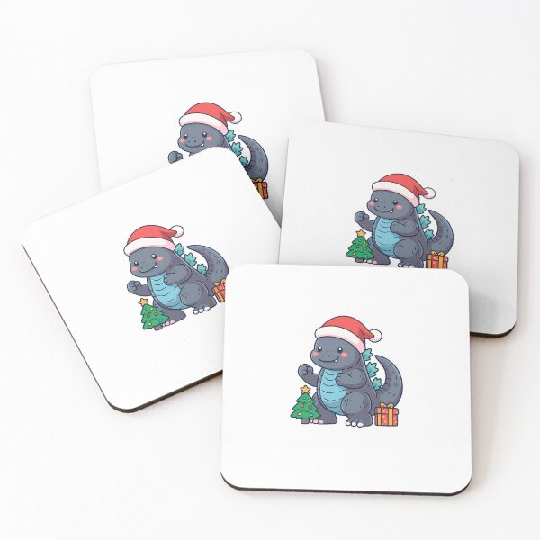 Item preview, vector godzilla cute monster merry christmas illustration designed and sold by sabartgunpla.