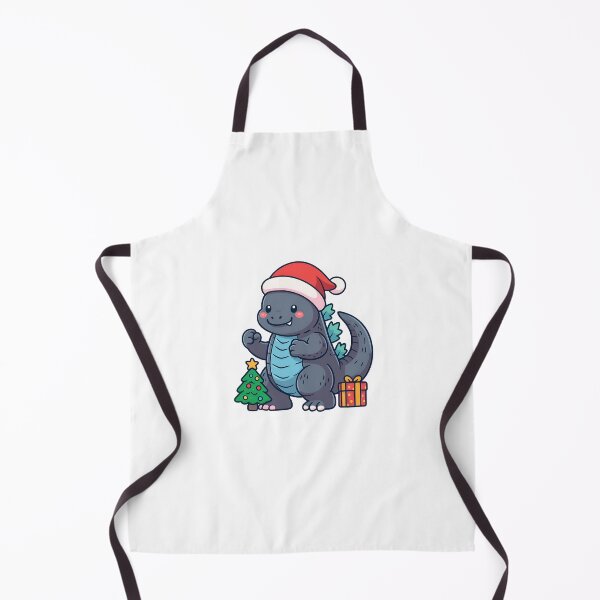 Item preview, vector godzilla cute monster merry christmas illustration designed and sold by sabartgunpla.