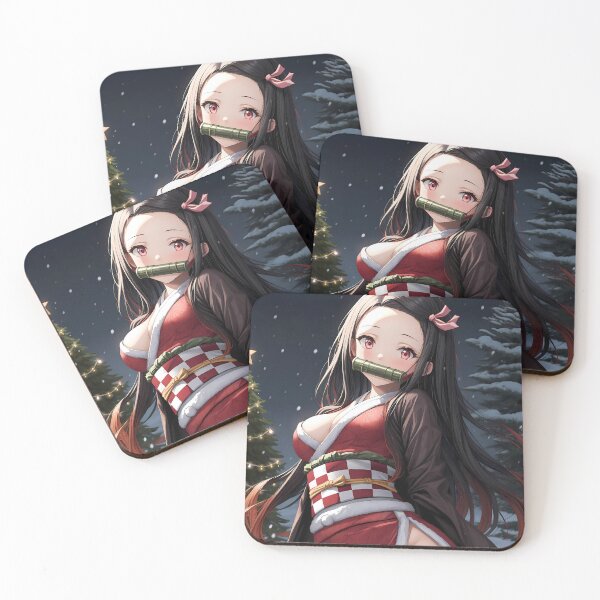 Item preview, Nezuko Kamado Demon Slayer Anime Girl Winter Christmas designed and sold by HumbertoValveno.