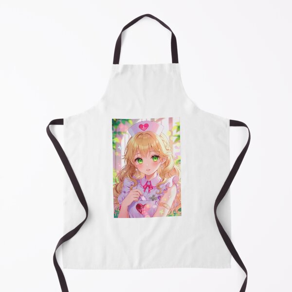 Item preview, Cute Blonde Nurse Girl Close-up Portrait | Caring Medical Waifu designed and sold by iloveanimechibi.