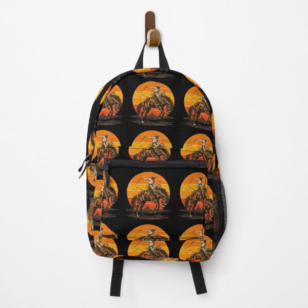 Item preview, Retro Sunset Cowboy Riding Bucking Bronco designed and sold by TeeARTHY.