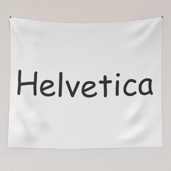Item preview, Helvetica in Comic-Sans designed and sold by Skullet-Designs.