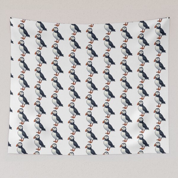 Item preview, Atlantic Puffin Artwork – Adorable Bird Drawing designed and sold by Royalsticker.