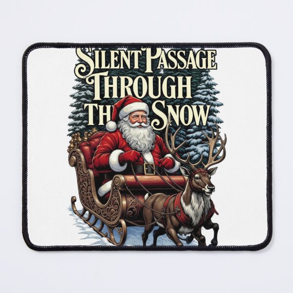 Item preview, Nostalgic Santa T-Shirt, Snowy Woods Passage, Premium Intricate Christmas Graphic designed and sold by YMLux.