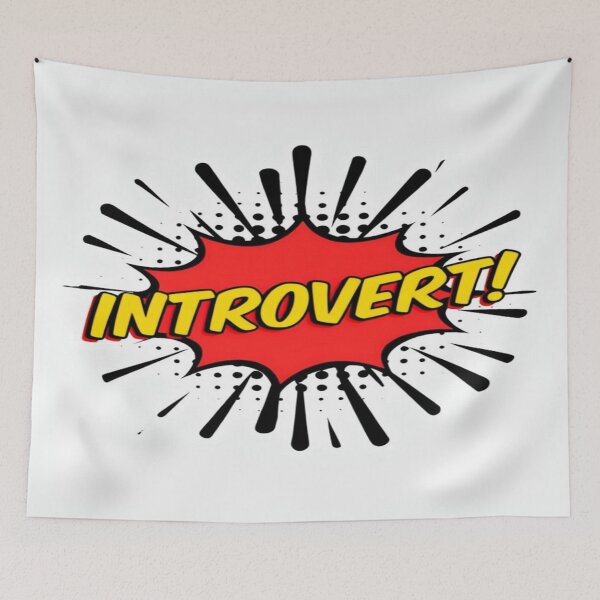 Item preview, Introvert Explosion Comic Style – Retro Pop Art Statement for Quiet Minds designed and sold by Bright Nest Studio.