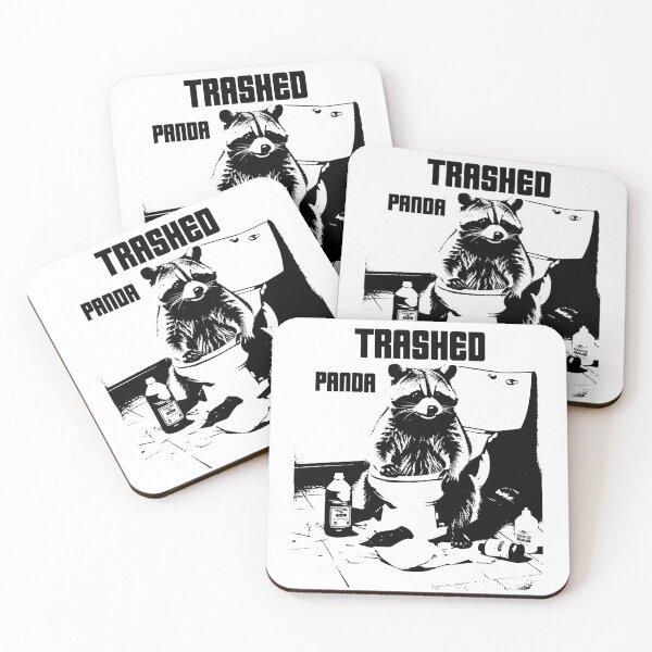 Item preview, Meme divertido de mapache Panda destrozado Mapache borracho divertido designed and sold by BornBorn.