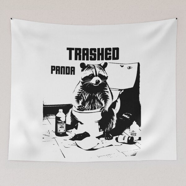 Item preview, Funny Raccoon Meme Trashed Panda Funny Drunk Racoon designed and sold by BornBorn.