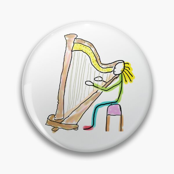 Item preview, Harp Playing Stickman designed and sold by Mark-Ewbie.